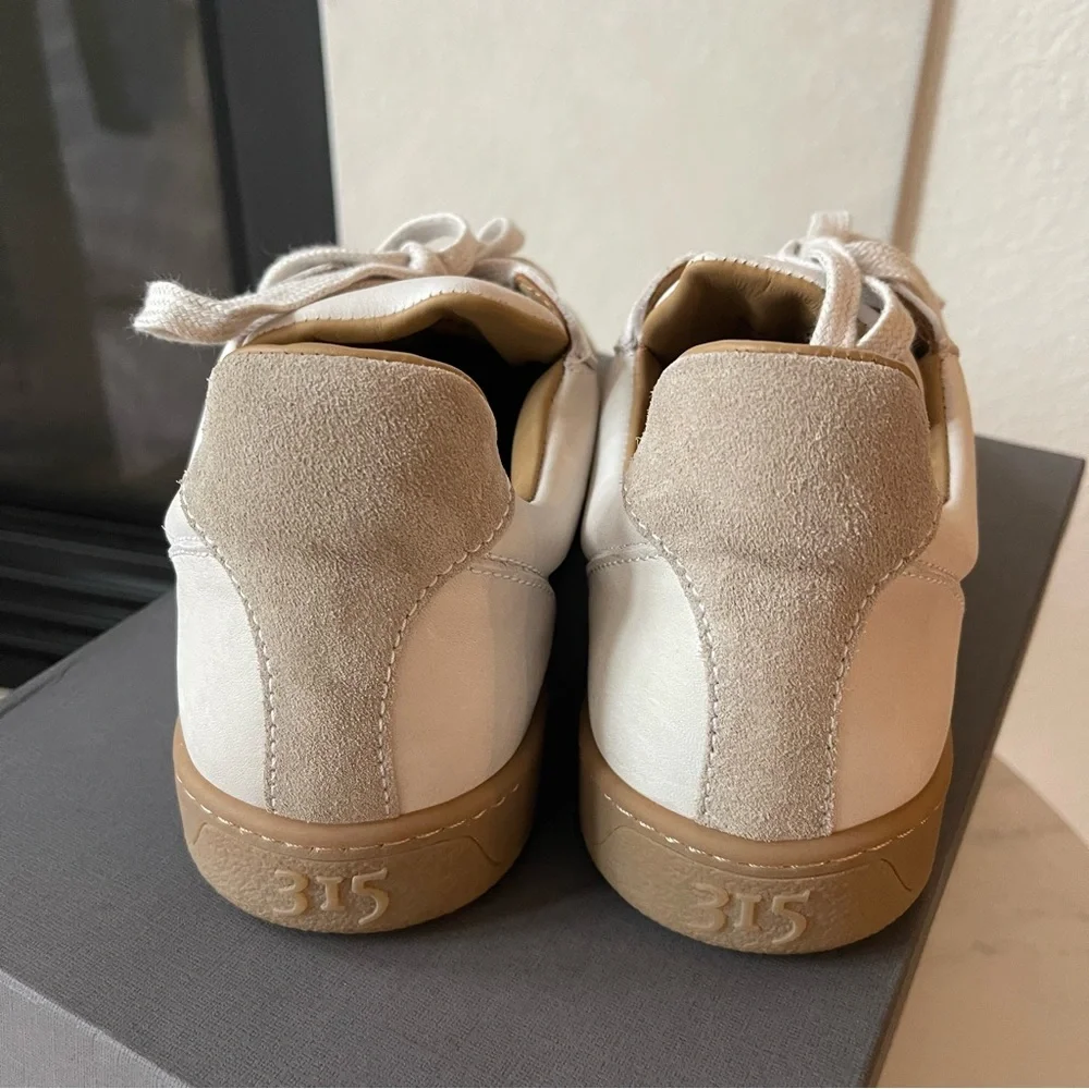 John Varvatos 315 keep court low top Men’s suede beige slip on Sneakers size 8 - Picture 5 of 7